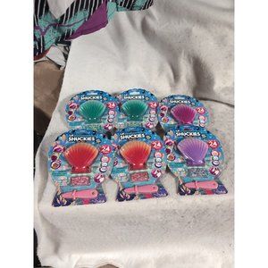 LIL' SHUCKIES  X6 Set Lot  Pearl Party Glitzy Beads  Christmas Stocking Stuffer